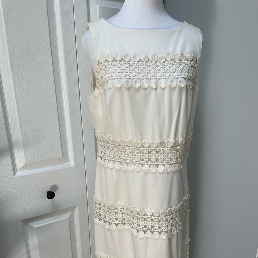 Ann Taylor Cream Lace Dress